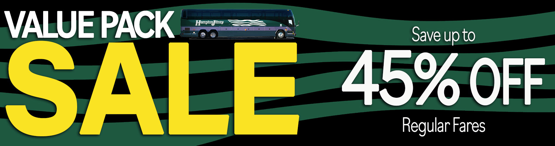 Hampton Jitney Value Pack Sale - Save up to 45% off regular fares